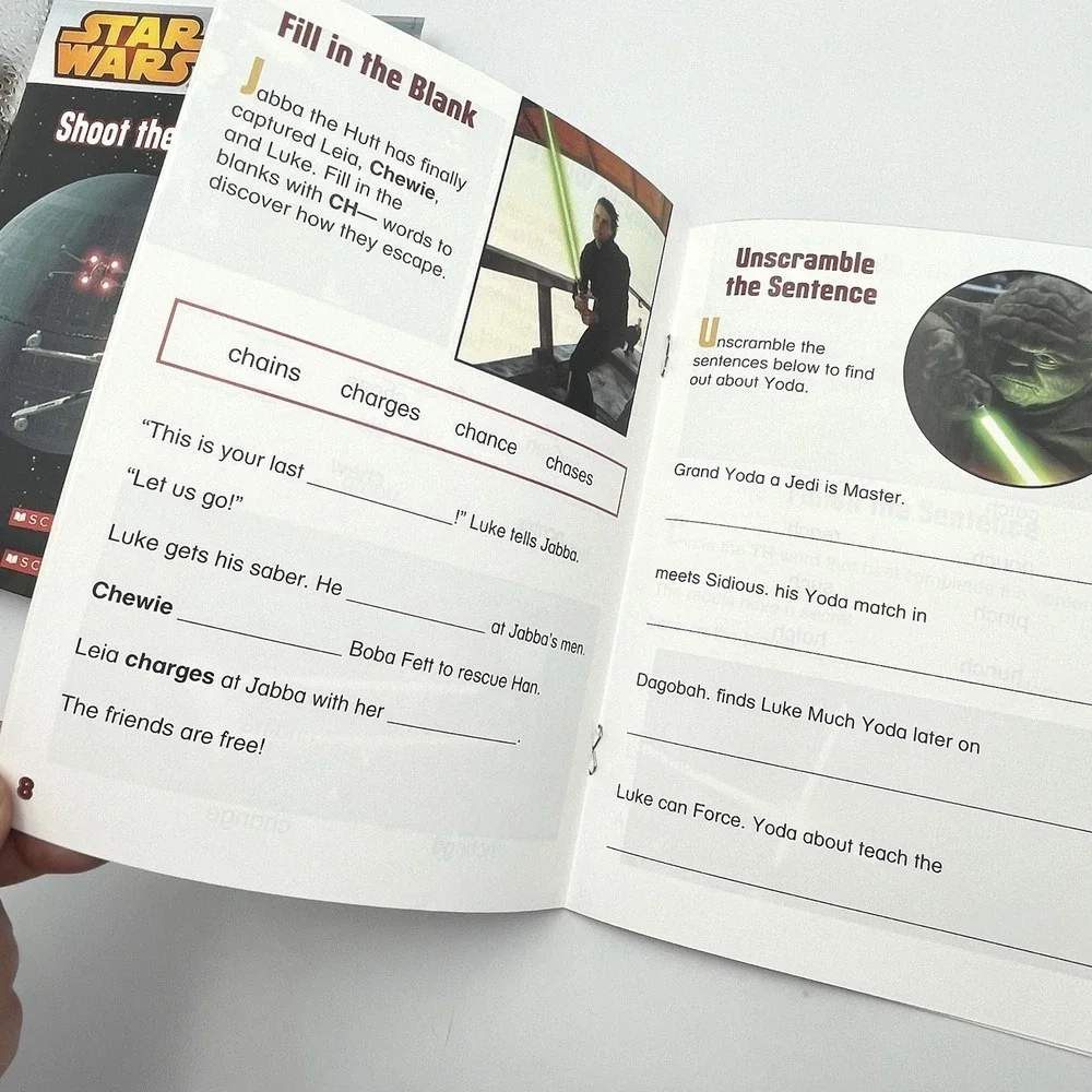 Star Wars Phonics Pack 2 Scholastic 2015 Complete Set 10 Books 2 Workbooks New